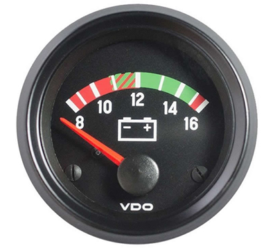VDO Voltmeter Gauge 8-16V